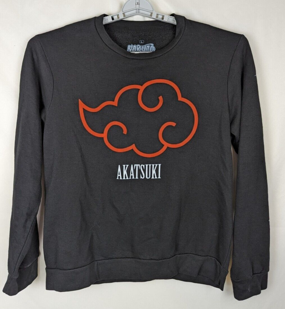 Naruto Shippuden Akatsuki Black Large Sweatshirt